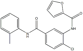 N-[2-chloro-5-(2-toluidinocarbonyl)phenyl]-2-furamide Structure