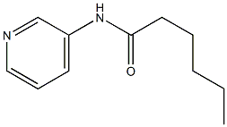 N-(3-pyridinyl)hexanamide 구조식 이미지