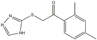 1-(2,4-dimethylphenyl)-2-(4H-1,2,4-triazol-3-ylsulfanyl)ethanone Structure