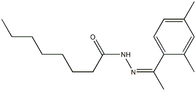 N'-[1-(2,4-dimethylphenyl)ethylidene]octanohydrazide Structure