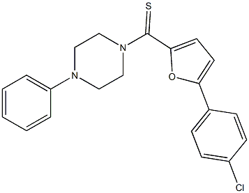 1-{[5-(4-chlorophenyl)-2-furyl]carbothioyl}-4-phenylpiperazine Structure