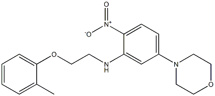 4-(4-nitro-3-{[2-(2-methylphenoxy)ethyl]amino}phenyl)morpholine Structure