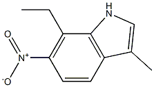 7-ethyl-6-nitro-3-methyl-1H-indole 구조식 이미지