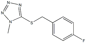 4-fluorobenzyl 1-methyl-1H-tetraazol-5-yl sulfide Structure