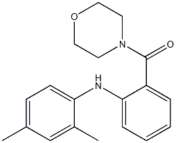 2,4-dimethyl-N-[2-(4-morpholinylcarbonyl)phenyl]aniline Structure