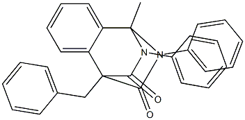 1-benzyl-8-methyl-9,12-diphenyl-9,12-diazatricyclo[6.2.2.0~2,7~]dodeca-2,4,6-triene-10,11-dione Structure