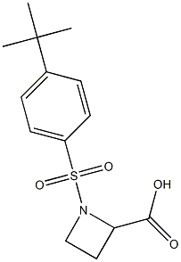1-[(4-tert-butylphenyl)sulfonyl]-2-azetidinecarboxylic acid 구조식 이미지