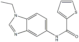 N-(1-ethyl-1H-benzimidazol-5-yl)-2-thiophenecarboxamide 구조식 이미지