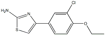 4-(3-chloro-4-ethoxyphenyl)-1,3-thiazol-2-amine Structure