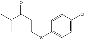 3-[(4-chlorophenyl)sulfanyl]-N,N-dimethylpropanamide Structure