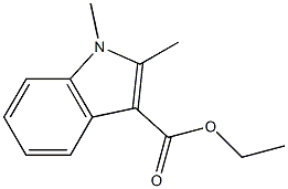 ethyl 1,2-dimethyl-1H-indole-3-carboxylate 구조식 이미지