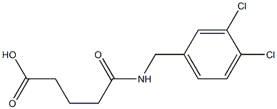 5-[(3,4-dichlorobenzyl)amino]-5-oxopentanoic acid 구조식 이미지