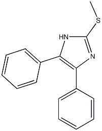 2-(methylsulfanyl)-4,5-diphenyl-1H-imidazole 구조식 이미지