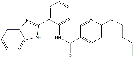 N-[2-(1H-benzimidazol-2-yl)phenyl]-4-butoxybenzamide 구조식 이미지