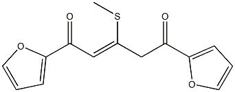 1,5-di(2-furyl)-3-(methylsulfanyl)-2-pentene-1,5-dione Structure