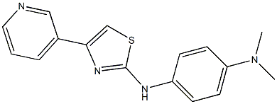 N-[4-(dimethylamino)phenyl]-N-(4-pyridin-3-yl-1,3-thiazol-2-yl)amine 구조식 이미지
