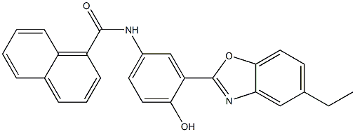 N-[3-(5-ethyl-1,3-benzoxazol-2-yl)-4-hydroxyphenyl]-1-naphthamide Structure