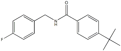 4-(1,1-dimethylethyl)-N-[(4-fluorophenyl)methyl]benzamide 구조식 이미지