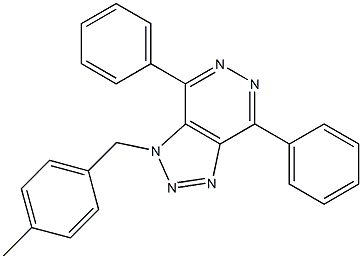 1-(4-methylbenzyl)-4,7-diphenyl-1H-[1,2,3]triazolo[4,5-d]pyridazine Structure