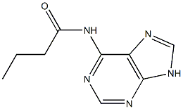 N-(9H-purin-6-yl)butanamide Structure