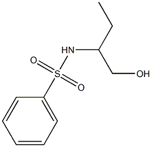 N-[1-(hydroxymethyl)propyl]benzenesulfonamide 구조식 이미지