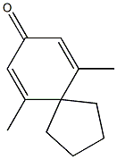 6,10-dimethylspiro[4.5]deca-6,9-dien-8-one 구조식 이미지