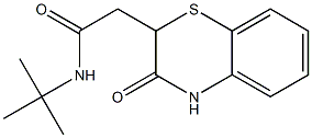 N-(tert-butyl)-2-(3-oxo-3,4-dihydro-2H-1,4-benzothiazin-2-yl)acetamide Structure