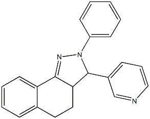 2-phenyl-3-(3-pyridinyl)-3,3a,4,5-tetrahydro-2H-benzo[g]indazole Structure
