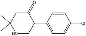 5-(4-chlorophenyl)-2,2-dimethyl-4-piperidinone 구조식 이미지