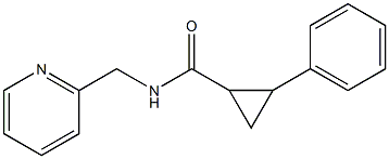 2-phenyl-N-(2-pyridinylmethyl)cyclopropanecarboxamide Structure