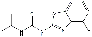 N-(4-chloro-1,3-benzothiazol-2-yl)-N'-isopropylurea 구조식 이미지