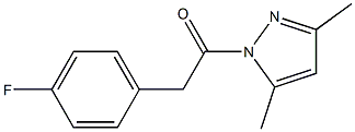 1-[(4-fluorophenyl)acetyl]-3,5-dimethyl-1H-pyrazole Structure