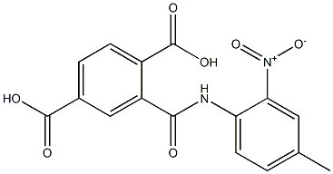 2-({2-nitro-4-methylanilino}carbonyl)terephthalic acid Structure