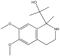 2-(6,7-dimethoxy-1-methyl-1,2,3,4-tetrahydro-1-isoquinolinyl)-2-propanol 구조식 이미지