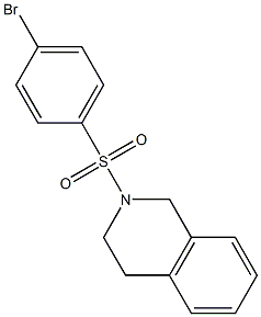 2-[(4-bromophenyl)sulfonyl]-1,2,3,4-tetrahydroisoquinoline Structure