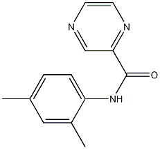 N-(2,4-dimethylphenyl)-2-pyrazinecarboxamide 구조식 이미지