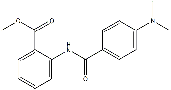 methyl 2-{[4-(dimethylamino)benzoyl]amino}benzoate 구조식 이미지