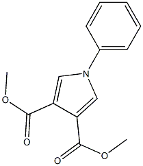dimethyl 1-phenyl-1H-pyrrole-3,4-dicarboxylate 구조식 이미지