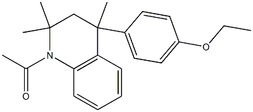 1-acetyl-4-(4-ethoxyphenyl)-2,2,4-trimethyl-1,2,3,4-tetrahydroquinoline 구조식 이미지