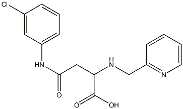 4-(3-chloroanilino)-4-oxo-2-[(2-pyridinylmethyl)amino]butanoic acid 구조식 이미지