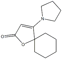 4-(1-pyrrolidinyl)-1-oxaspiro[4.5]dec-3-en-2-one 구조식 이미지