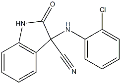 3-(2-chloroanilino)-2-oxoindoline-3-carbonitrile 구조식 이미지