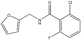 2-chloro-6-fluoro-N-(2-furylmethyl)benzamide Structure