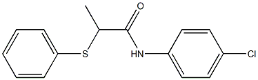 N-(4-chlorophenyl)-2-(phenylsulfanyl)propanamide 구조식 이미지