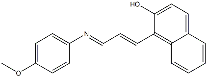 1-{3-[(4-methoxyphenyl)imino]-1-propenyl}-2-naphthol Structure