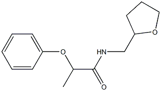 2-phenoxy-N-(tetrahydro-2-furanylmethyl)propanamide Structure