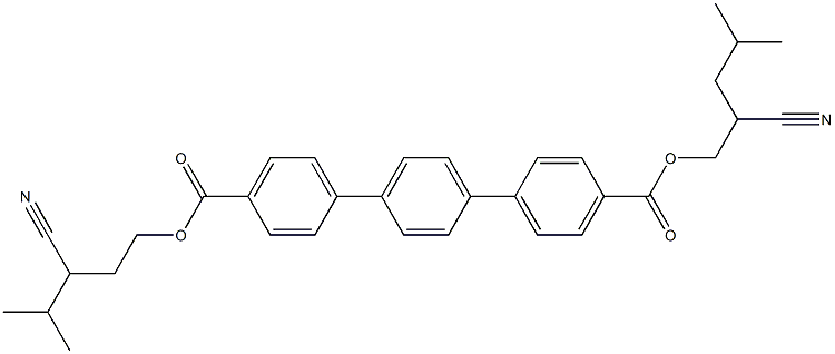 4'-{[(2-cyano-4-methylpentyl)oxy]carbonyl}-4''-{[(3-cyano-4-methylpentyl)oxy]carbonyl}-[1,1':4,1''-terphenyl] 구조식 이미지