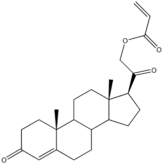 3,20-dioxopregn-4-en-21-yl acrylate 구조식 이미지