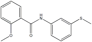 2-methoxy-N-[3-(methylsulfanyl)phenyl]benzamide 구조식 이미지