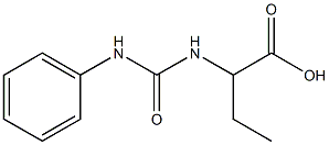 2-[(anilinocarbonyl)amino]butanoic acid Structure